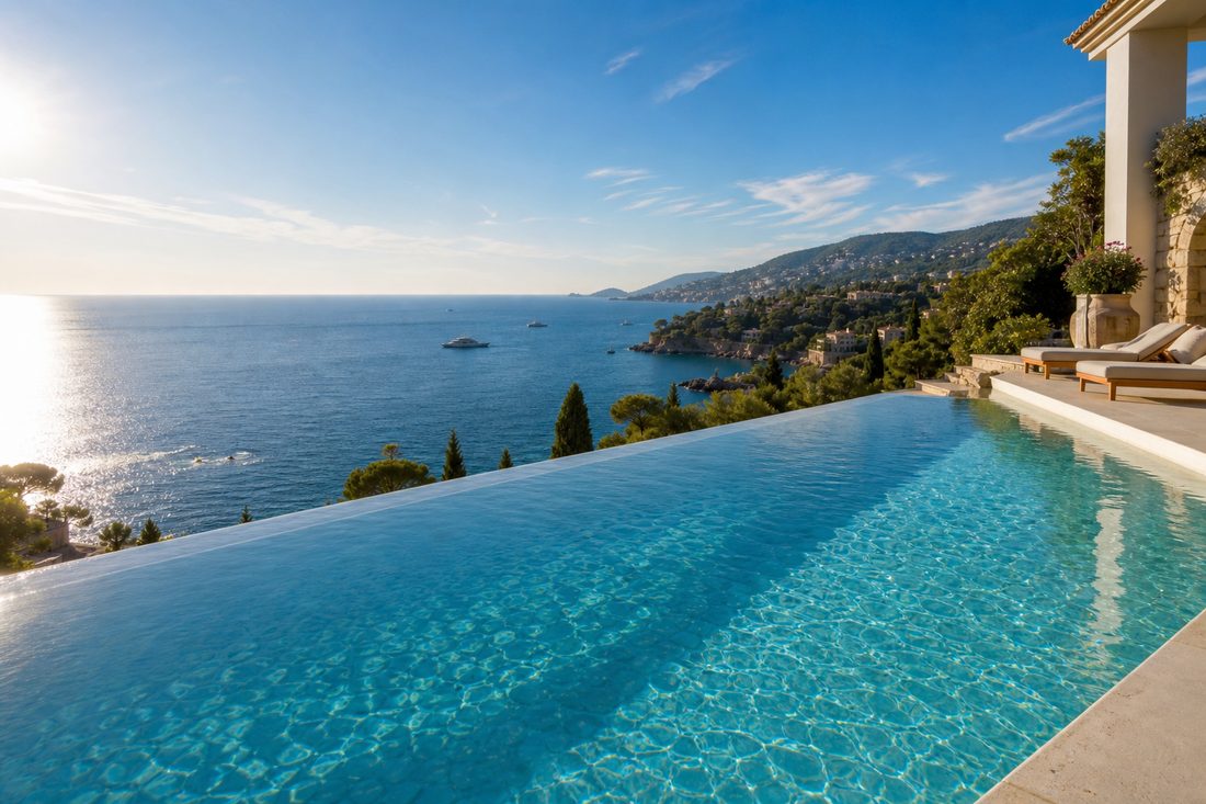 Piscine à débordement à Toulon
